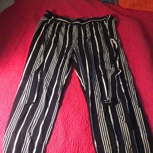 Cynthia Rowley long striped pants